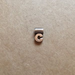Sterling Letter “C” charm.